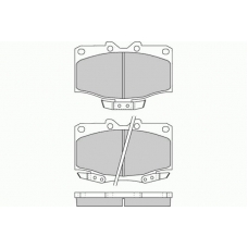 12-0725 E.T.F. Комплект тормозных колодок, дисковый тормоз