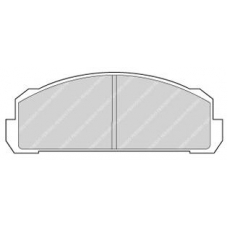 FDB37 FERODO Комплект тормозных колодок, дисковый тормоз