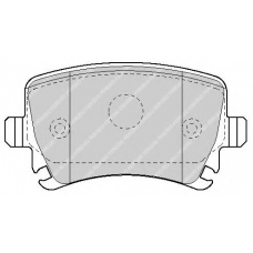 FSL1636 FERODO Комплект тормозных колодок, дисковый тормоз
