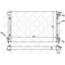 10-25000-SX STELLOX Радиатор, охлаждение двигателя