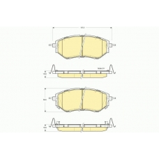 6133729 GIRLING Комплект тормозных колодок, дисковый тормоз