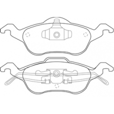 PN-0119 JNBK Колодки тормозные