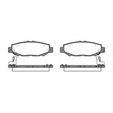 P5243.04 WOKING Комплект тормозных колодок, дисковый тормоз