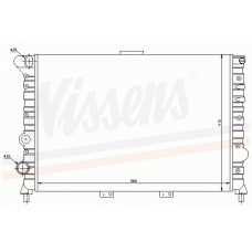 60038 NISSENS Радиатор, охлаждение двигателя