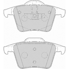 FD7110A NECTO Комплект тормозных колодок, дисковый тормоз