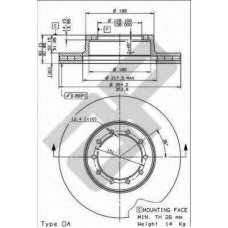 44014 AP Тормозной диск