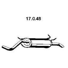 17.0.48 EBERSPACHER Глушитель выхлопных газов конечный