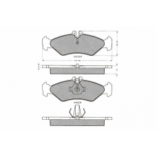 7.416S PEX Комплект тормозных колодок, дисковый тормоз