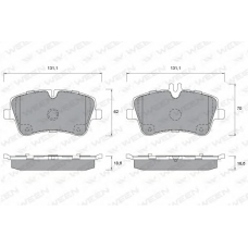 151-1295 WEEN Комплект тормозных колодок, дисковый тормоз