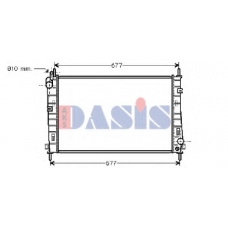 091610N AKS DASIS Радиатор, охлаждение двигателя