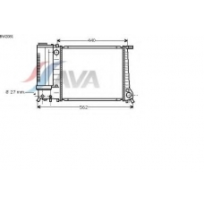 BW2081 AVA Радиатор, охлаждение двигателя