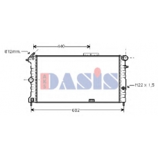151570N AKS DASIS Радиатор, охлаждение двигателя