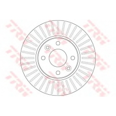 DF6186 TRW Тормозной диск