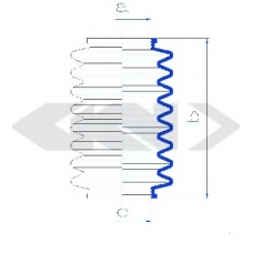 83570 SPIDAN Пыльник, рулевое управление