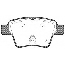 BPA1138.00 OPEN PARTS Комплект тормозных колодок, дисковый тормоз