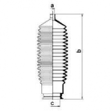 83841 SPIDAN Пыльник, рулевое управление