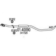 01.40090 MTS Труба выхлопного газа