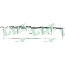 C1146B LPR Трос, стояночная тормозная система