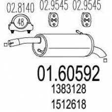 01.60592 MTS Глушитель выхлопных газов конечный