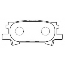 AKD-1498 ASVA Комплект тормозных колодок, дисковый тормоз
