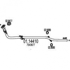 01.14410 MTS Труба выхлопного газа