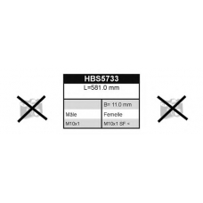 HBS5733 QUINTON HAZELL Тормозной шланг