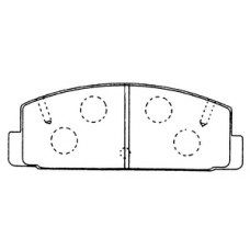 PN-5203 JNBK Колодки тормозные