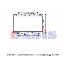 510094N AKS DASIS Радиатор, охлаждение двигателя