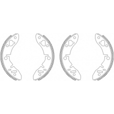 8DB 355 003-101 HELLA PAGID Комплект тормозных колодок