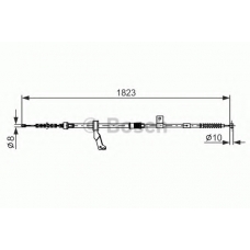 1 987 482 295 BOSCH Трос, стояночная тормозная система