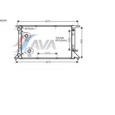 AI2293 AVA Радиатор, охлаждение двигателя