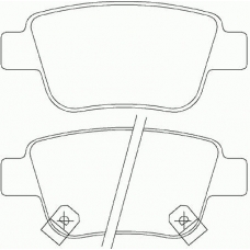 P 83 047 BREMBO Комплект тормозных колодок, дисковый тормоз