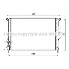 RT2477 AVA Радиатор, охлаждение двигателя