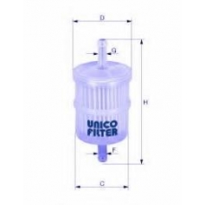 FI 6123/1 UNICO FILTER Топливный фильтр