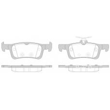 1563 00 KAWE Комплект тормозных колодок, дисковый тормоз