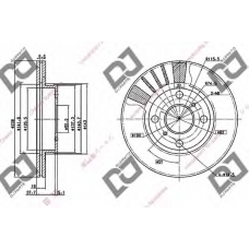 BD1010 DJ PARTS Тормозной диск