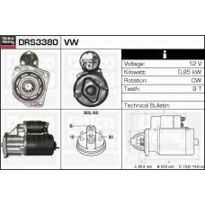DRS3380 DELCO REMY Стартер