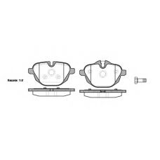 1421 00 KAWE Комплект тормозных колодок, дисковый тормоз