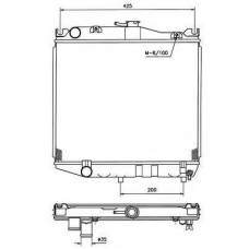506704 NRF Радиатор, охлаждение двигателя