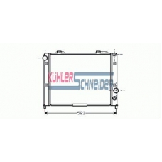 1010001 KUHLER SCHNEIDER Радиатор, охлаждение двигател