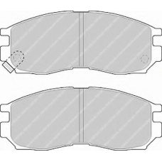 FDB764 FERODO Комплект тормозных колодок, дисковый тормоз
