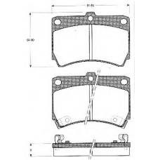 BLF567 QUINTON HAZELL Комплект тормозных колодок, дисковый тормоз