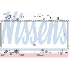 68805 NISSENS Радиатор, охлаждение двигателя
