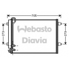 82D0225573A WEBASTO Конденсатор, кондиционер
