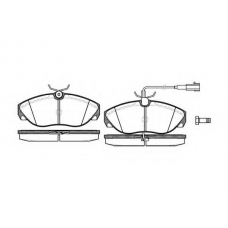 P5863.11 WOKING Комплект тормозных колодок, дисковый тормоз