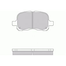 12-0859 E.T.F. Комплект тормозных колодок, дисковый тормоз