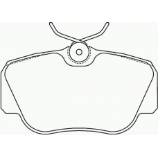 P 50 011 BREMBO Комплект тормозных колодок, дисковый тормоз