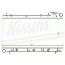 64186 NISSENS Радиатор, охлаждение двигателя