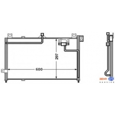8FC 351 306-121 HELLA Конденсатор, кондиционер