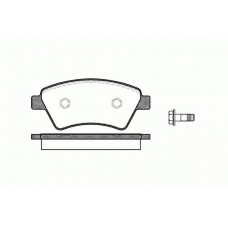 0976.10 REMSA Комплект тормозных колодок, дисковый тормоз